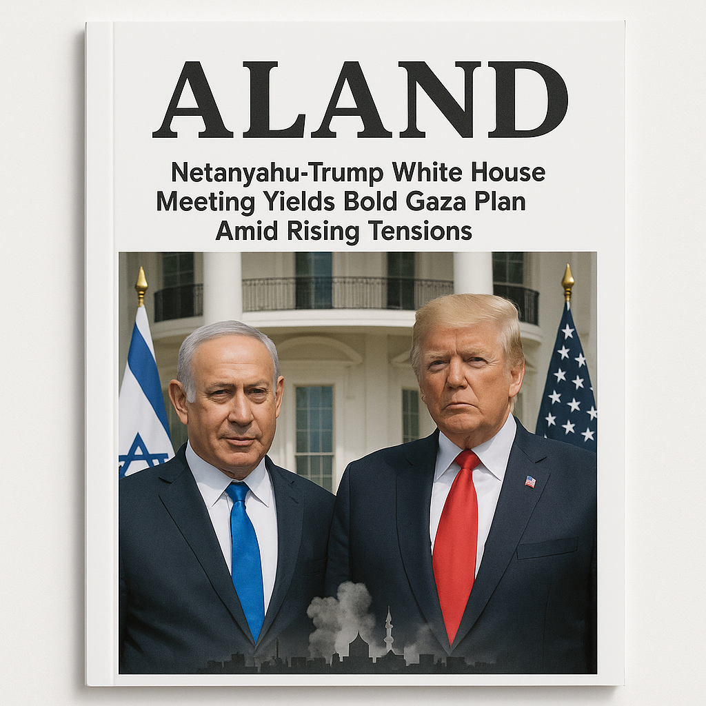 ALAND Magazine – Netanyahu-Trump White House Gaza Plan Cover